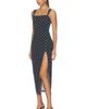 Susana Monaco Susana Monaco Polka Dot Angle Strap Slit Dress - 2