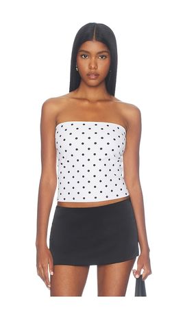 Susana Monaco Susana Monaco Polka Dot Tube Top
