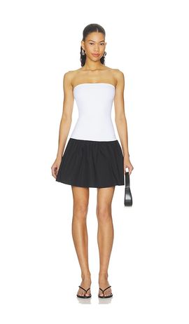 Susana Monaco Susana Monaco Poplin Tube Drop Waist Dress