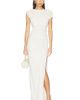 Susana Monaco Susana Monaco Short Sleeve Gathered Slit Dress - 1
