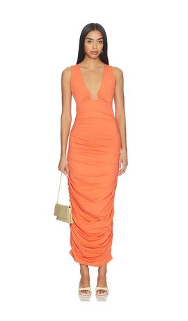 gold sequin maxi dress Light Up The Night Rose Gold Ombre Sequin Maxi Dress main image 1