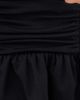 Susana Monaco Susana Monaco Square Wire Long Sleeve Peplum Top Black - 6