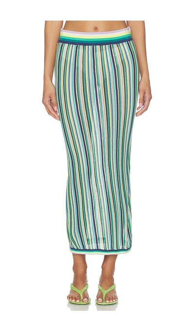 Susana Monaco Susana Monaco Stripe Sweater Midi Skirt