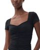 Susana Monaco Susana Monaco Sweetheart Gathered Top Black - 1