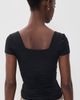 Susana Monaco Susana Monaco Sweetheart Gathered Top Black - 3