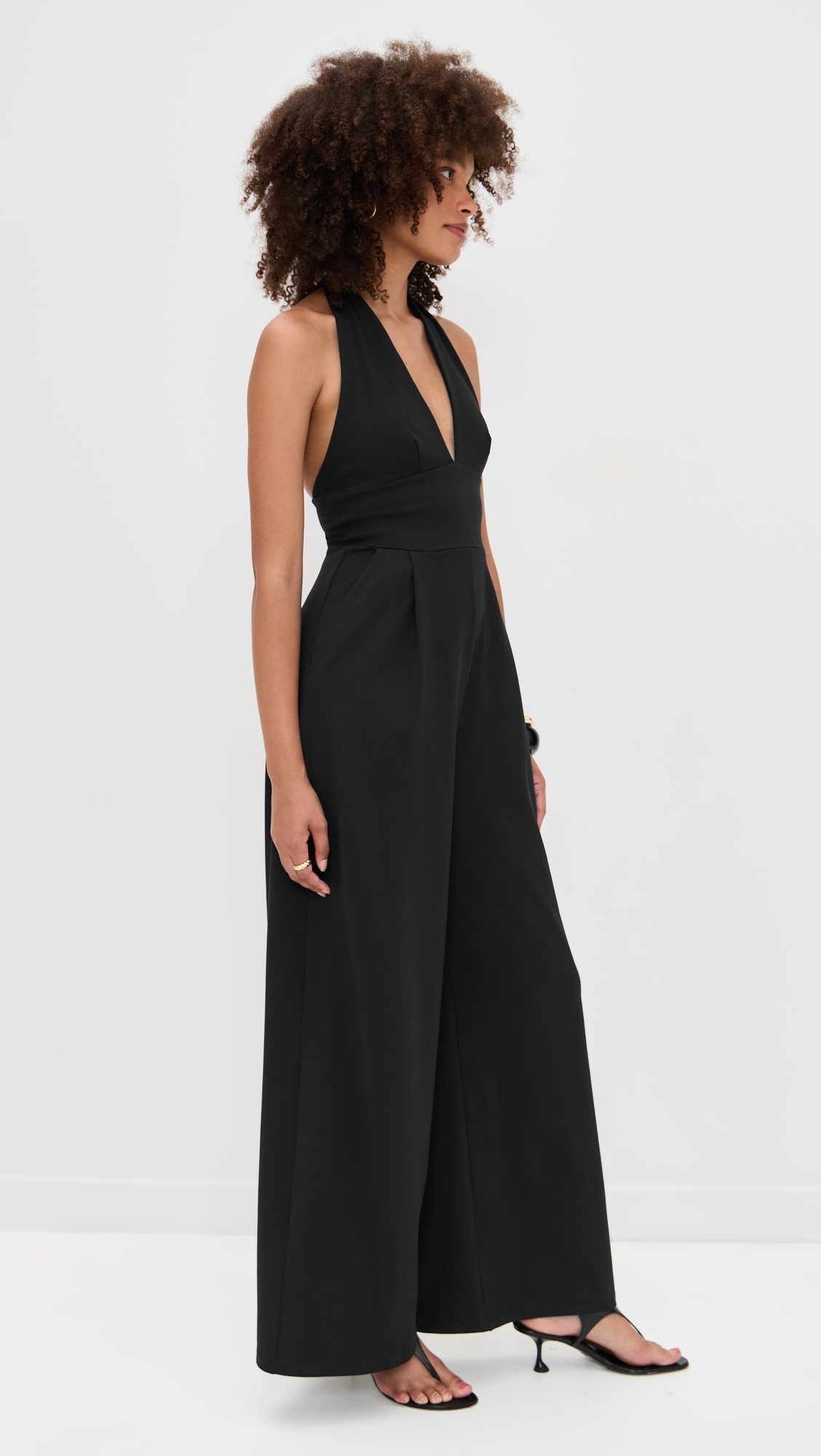 Susana Monaco - Tie Halter Jumpsuit 32 Inseam Black Susana Monaco - Tie Halter Jumpsuit 32 Inseam Black