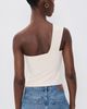 Susana Monaco Susana Monaco Twisted Asymmetrical Blouse Blanched Almond - 3