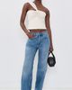 Susana Monaco Susana Monaco Twisted Asymmetrical Blouse Blanched Almond - 5