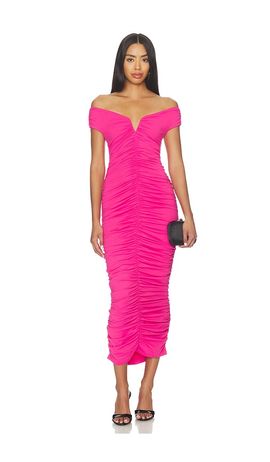 Susana Monaco Susana Monaco V-wire Gathered Dress