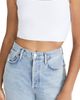 Susana Monaco Susana Monaco Wide Strap Crop Top Black M - 1