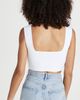 Susana Monaco Susana Monaco Wide Strap Crop Top Black M - 3
