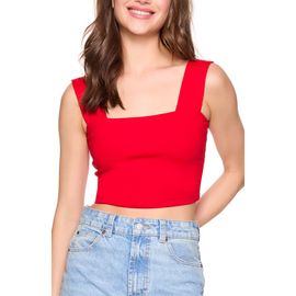 Susana Monaco Susana Monaco Wide Strapped Cropped Tank