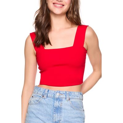 Susana Monaco Susana Monaco Wide Strapped Cropped Tank