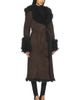Susanna Chow Susanna Chow Daphne Shearling Suede Coat - 2