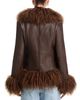 Susanna Chow Susanna Chow Leather Dorothy Brown Jacket - 4