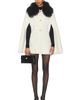 Susanna Chow Susanna Chow Serina Cashmere Shearling Cape Coat - 1