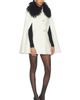 Susanna Chow Susanna Chow Serina Cashmere Shearling Cape Coat - 2