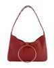 Susmies Susmies Ali grommet shoulder bag with ring detail in deep red - 1
