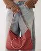 Susmies Susmies Ali grommet shoulder bag with ring detail in deep red - 3