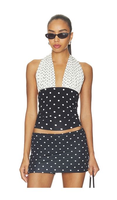 Susmies Susmie's Isabela Polka Dot Top