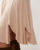 Susmies Susmie's jane asymmetric hem low rise midi skirt in brown - 4