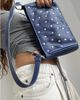 Susmies Susmie's Vero leather studded bag in blue - 1