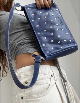 Susmies Susmie's Vero leather studded bag in blue