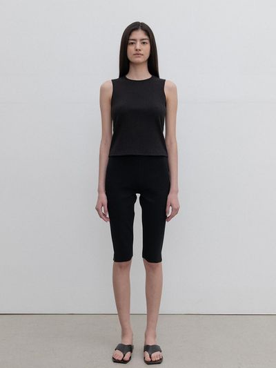SUSUMU CAPRI LEGGINS black