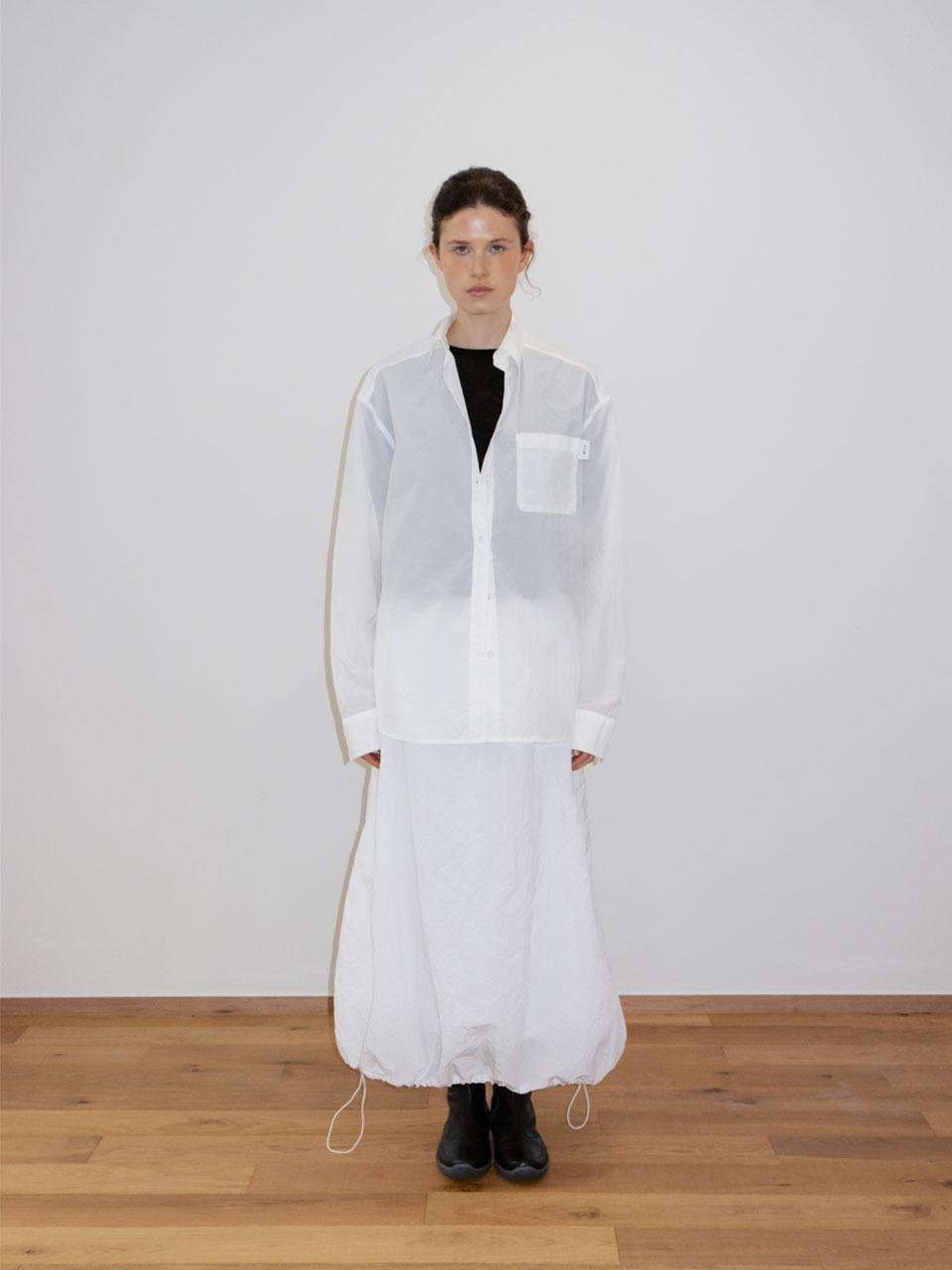 SUSUMU RECYCLED SEMO SKIRT [Off White]