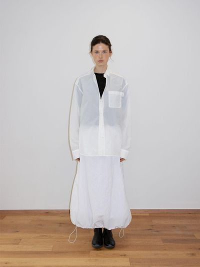 SUSUMU RECYCLED SEMO SKIRT [Off White]
