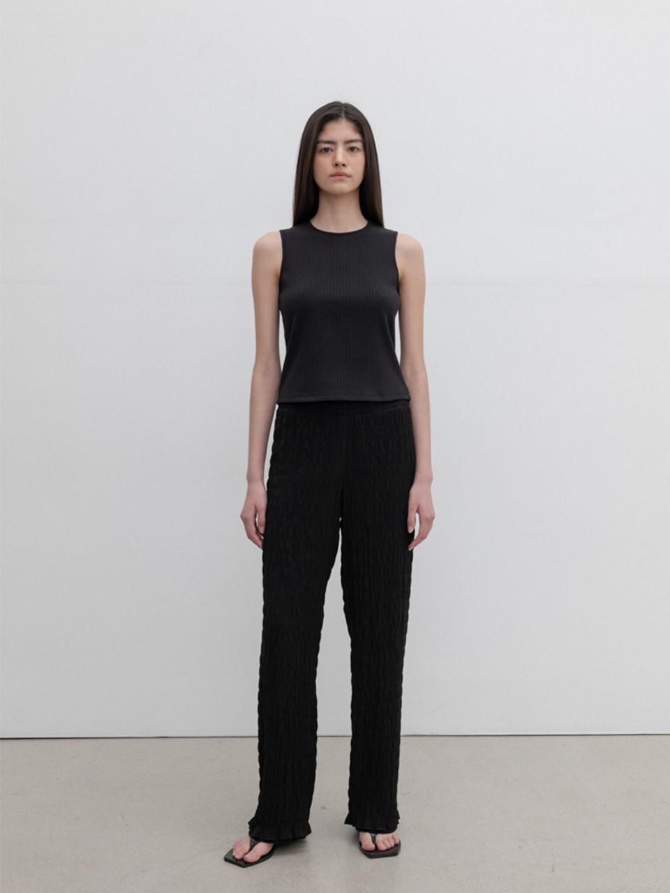 SUSUMU WAVE PANTS black