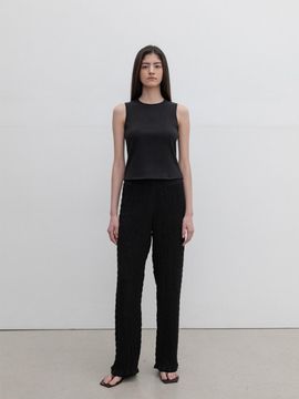SUSUMU WAVE PANTS black