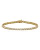 Suzanne Kalan Suzanne Kalan 18K Yellow Gold Diamond Princess Tennis Bracelet - 1