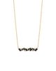 Suzanne Kalan Suzanne Kalan 18K Yellow Gold Frenzy Black Sapphire & Diamond Bar Necklace, 16-18 - 1