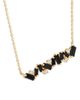 Suzanne Kalan Suzanne Kalan 18K Yellow Gold Frenzy Black Sapphire & Diamond Bar Necklace, 16-18 - 2