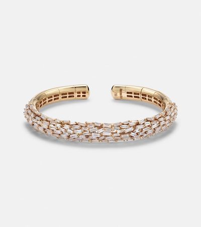 Suzanne Kalan Suzanne Kalan 18kt gold bangle with diamonds