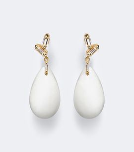 Suzanne Kalan Suzanne Kalan 18kt gold drop earrings with agates and diamonds