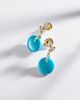 Suzanne Kalan Suzanne Kalan 18kt gold drop earrings with diamonds and turquoise - 5
