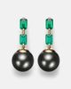 Suzanne Kalan Suzanne Kalan 18kt gold drop earrings with pearls and emeralds - 1