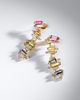 Suzanne Kalan Suzanne Kalan 18kt gold drop earrings with sapphires and diamonds - 5