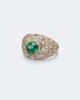 Suzanne Kalan Suzanne Kalan 18kt gold ring with diamonds and emerald - 1