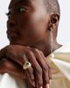 Suzanne Kalan Suzanne Kalan 18kt gold ring with diamonds and emerald - 3