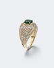 Suzanne Kalan Suzanne Kalan 18kt gold ring with diamonds and emerald - 4