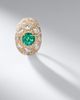 Suzanne Kalan Suzanne Kalan 18kt gold ring with diamonds and emerald - 5