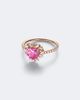 Suzanne Kalan Suzanne Kalan 18kt rose gold ring with sapphire and diamonds - 1