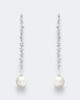 Suzanne Kalan Suzanne Kalan 18kt white gold drop earrings with diamonds and pearls - 1
