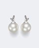 Suzanne Kalan Suzanne Kalan 18kt white gold drop earrings with pearls and diamonds - 1