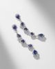 Suzanne Kalan Suzanne Kalan 18kt white gold drop earrings with sapphires and diamonds - 5