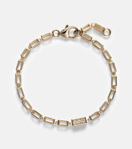 Suzanne Kalan Suzanne Kalan Block-Chain 18kt gold bracelet with diamonds