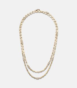 Suzanne Kalan Suzanne Kalan Block-Chain 18kt gold necklace with diamonds